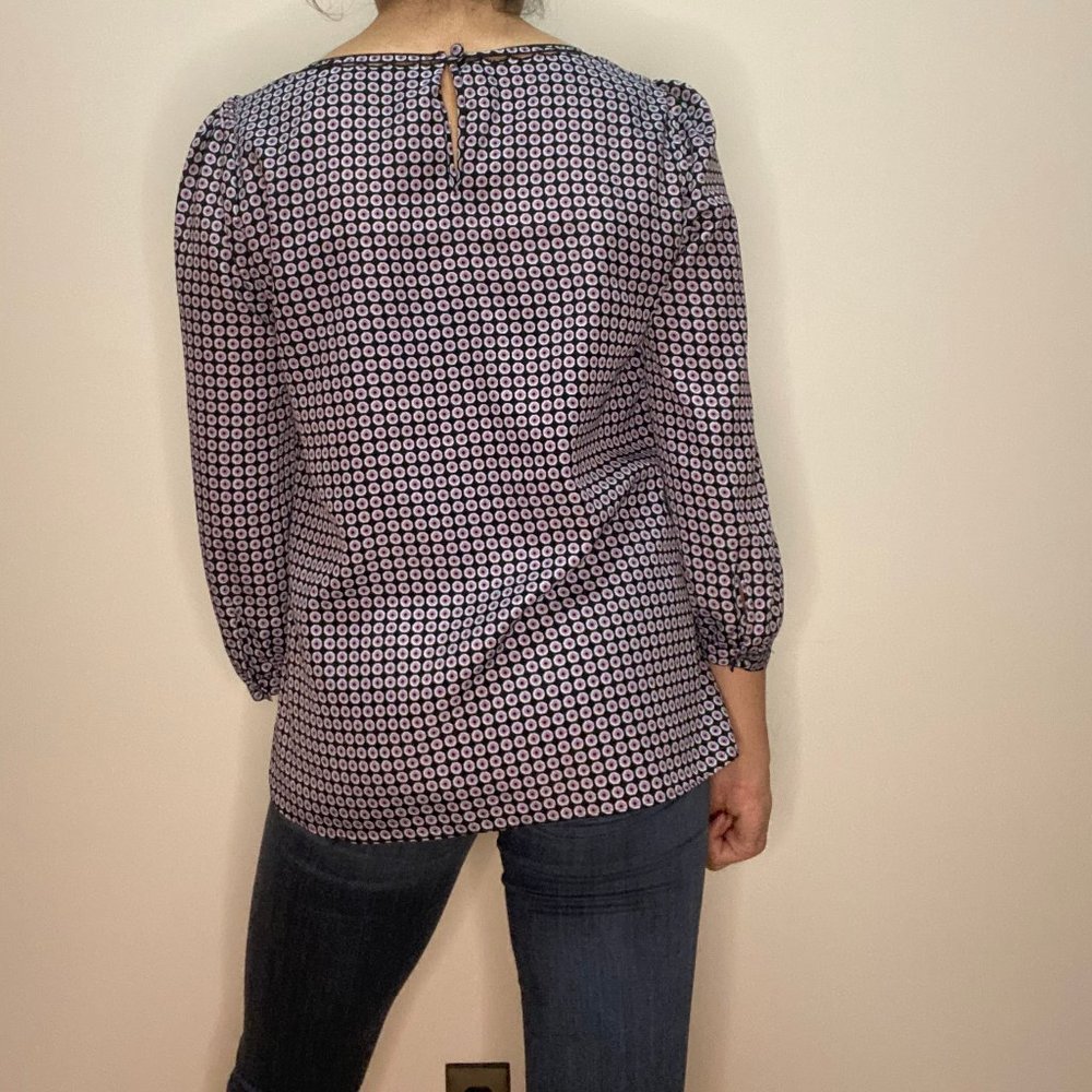 J. Crew Geometric Pattern Blouse - Picture 4 of 4